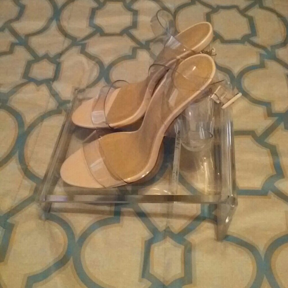 Clear heels